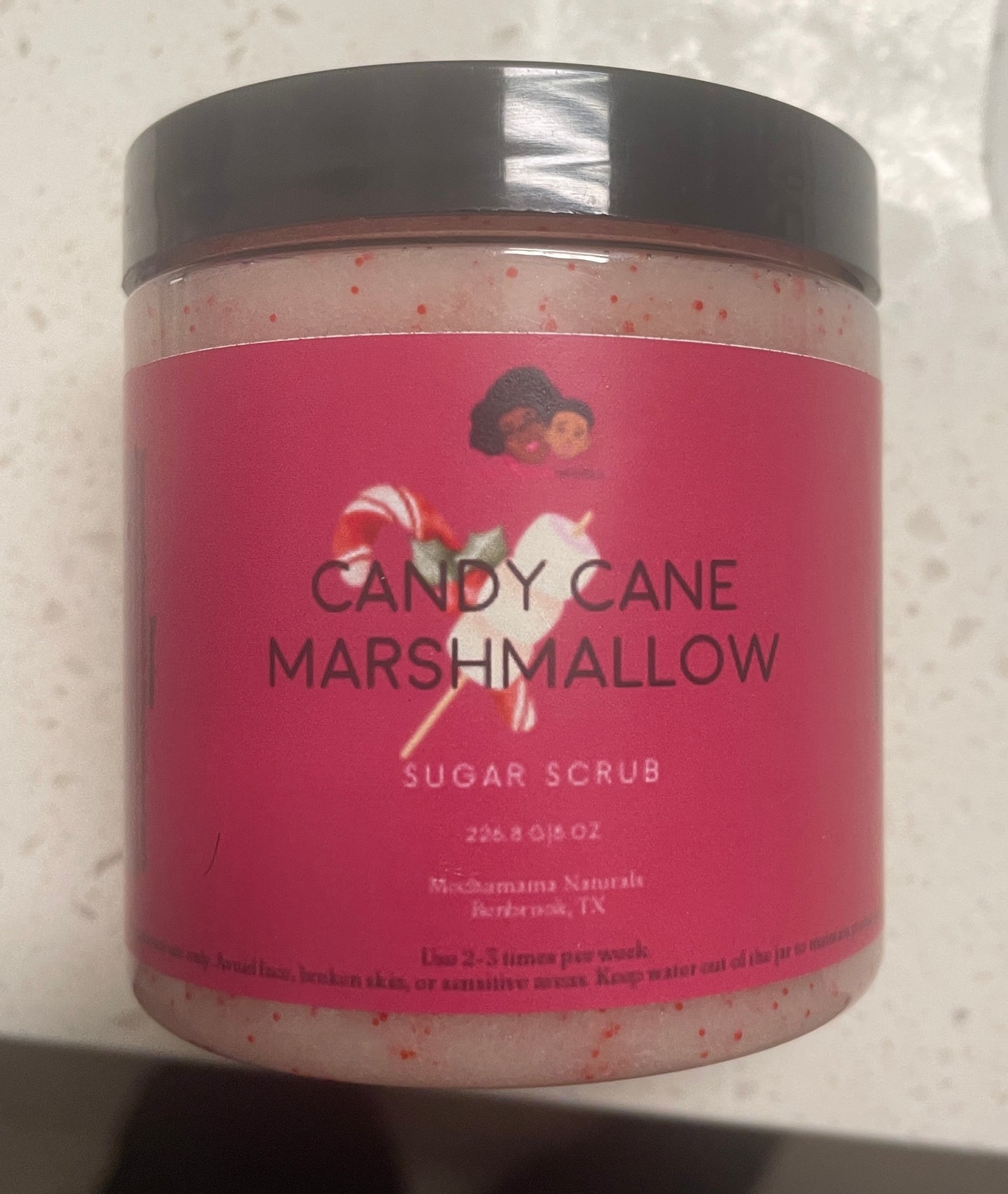 Candy Cane Marshmallow Sugar Scrub