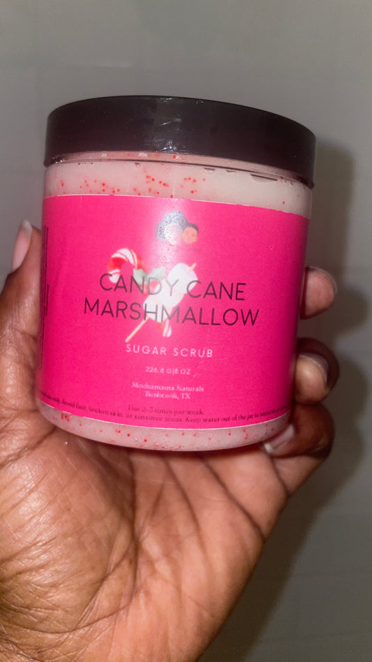 Candy Cane Marshmallow Sugar Scrub