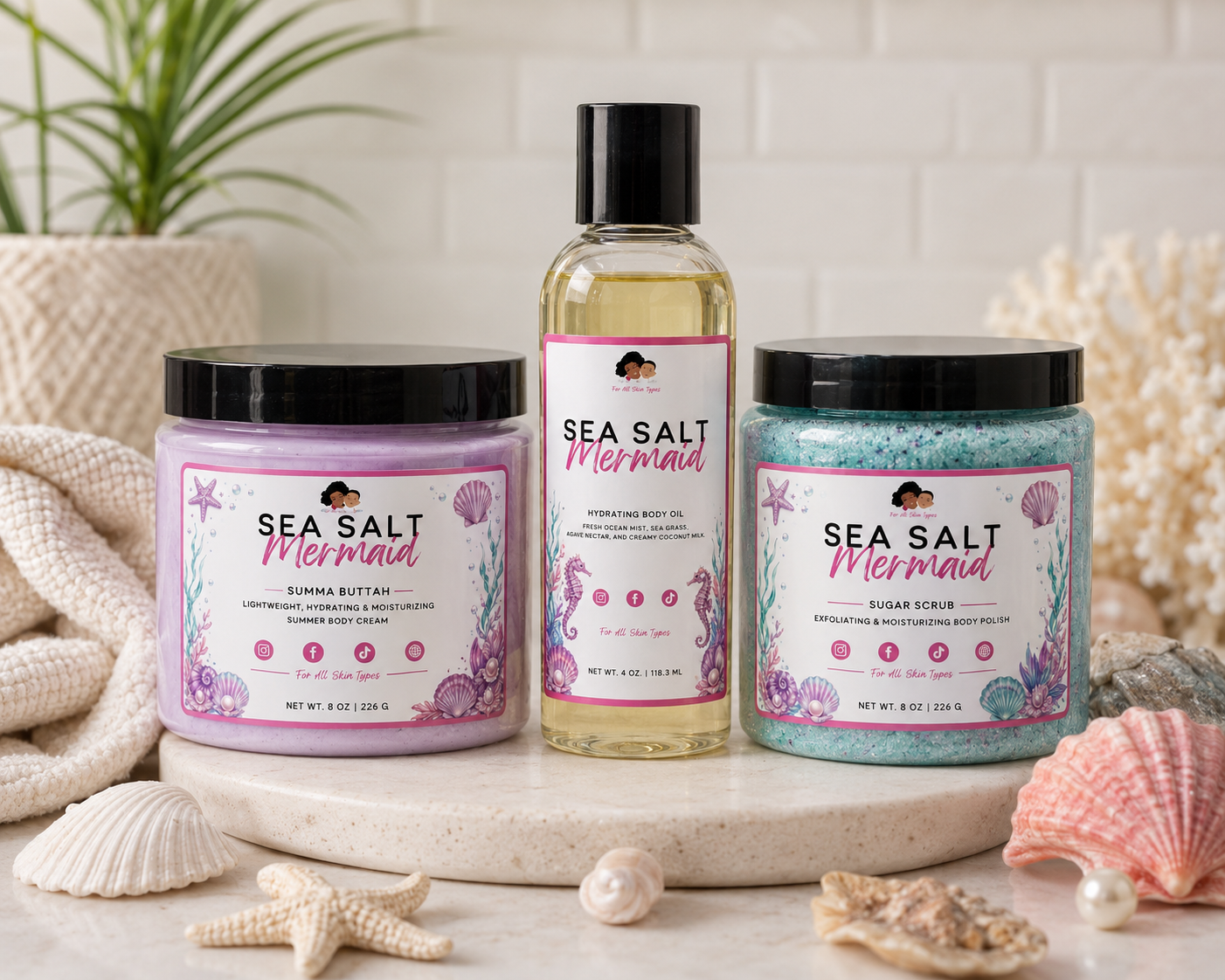 Sea Salt Mermaid Bundle 🧜🏾‍♀️🌊🐚
