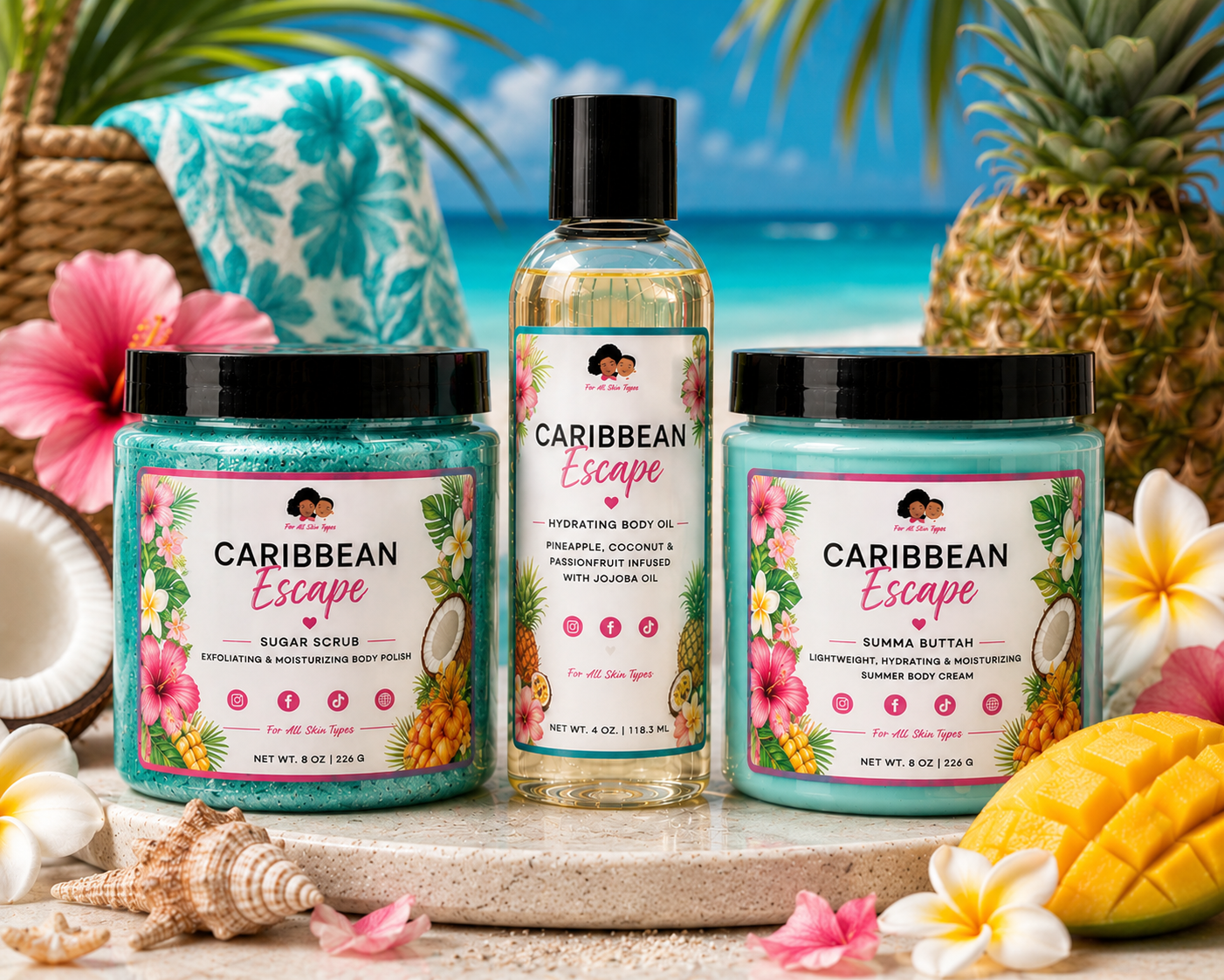 Caribbean Escape 🏝️🍍🥥 Summer Bundle