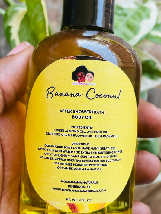 Banana Coconut After Shower/Bath Body Oil